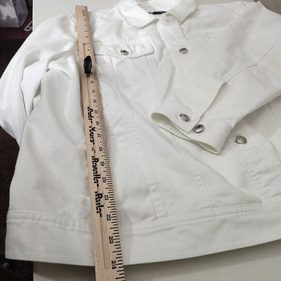 Ralph Lauren Jean Jacket 3X White - Picture 12 of 16